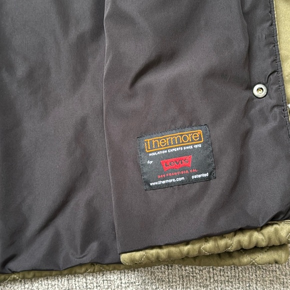 Levi’s Thermore Insulated Button Up Jacket Men’s Sz XL - Picture 7 of 10